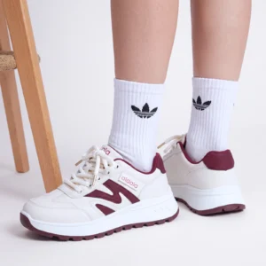 Espadrille Femme 2607 — Blanc et bordeaux